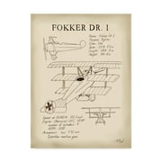 Trademark Fine Art 'Fokker Dreidecker' Canvas Art by Tara Friel