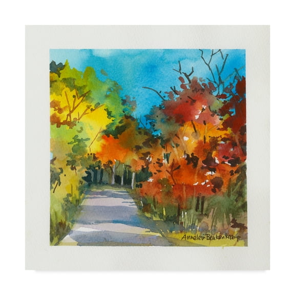 Trademark Fine Art 'Foliage Path' Canvas Art by Annelein Beukenkamp