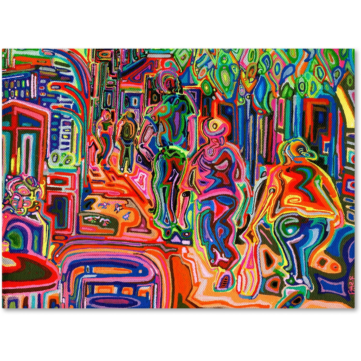 Trademark Fine Art "Folk" Canvas Art by Josh Byer