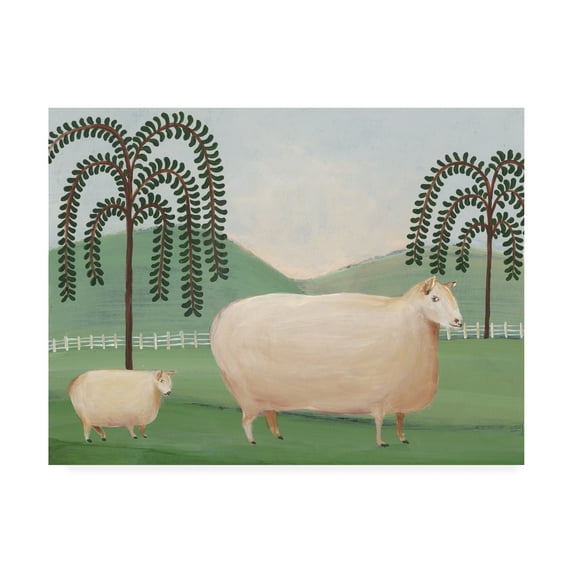 Trademark Fine Art 'Folk Farm I' Canvas Art by Regina Moore