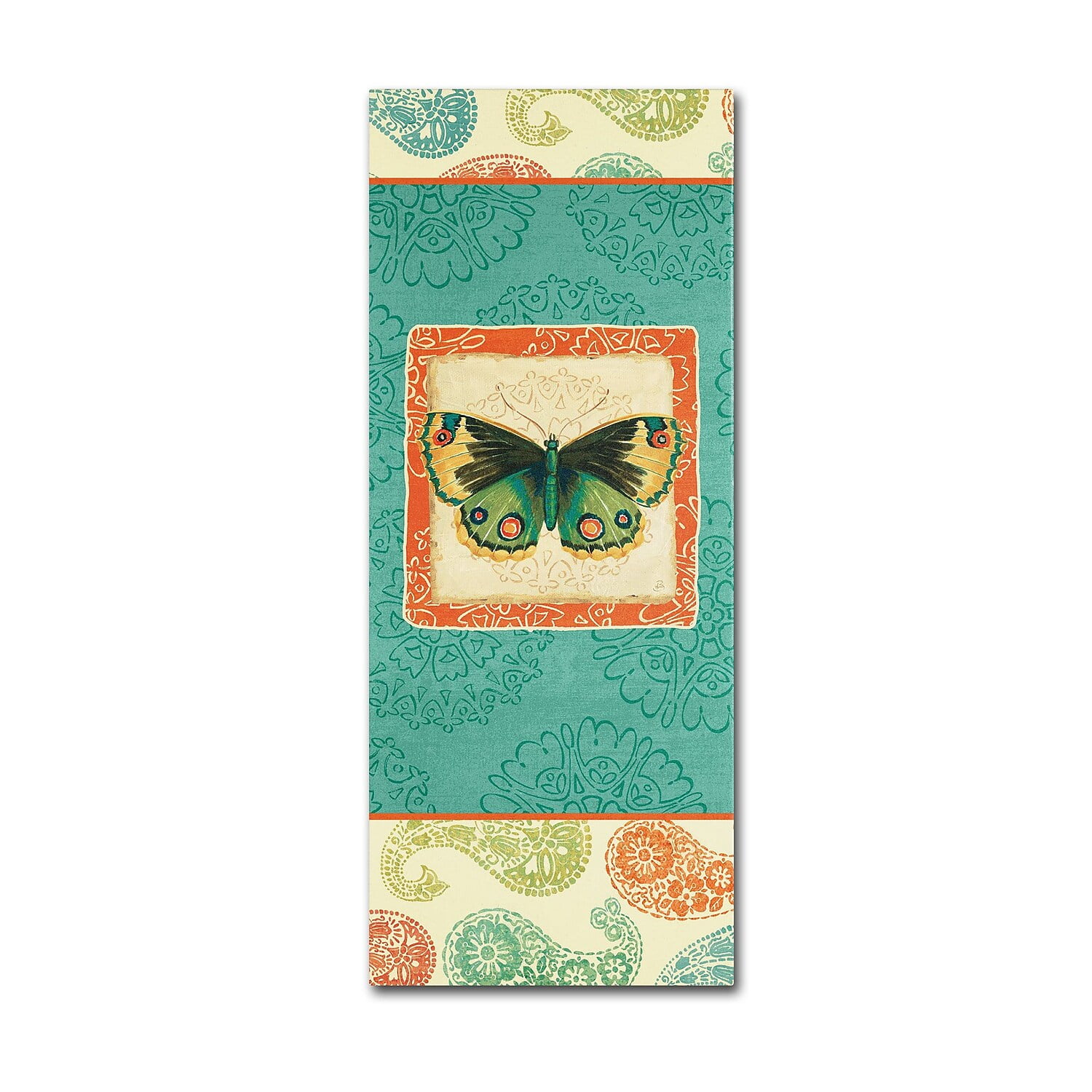 Trademark Fine Art "Folk Floral VI" Canvas Art by Daphne Brissonnet