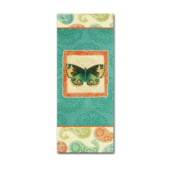 Trademark Fine Art "Folk Floral VI" Canvas Art by Daphne Brissonnet