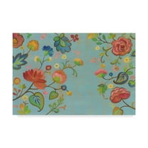 Trademark Fine Art 'Folk Song Floral' Canvas Art by Silvia Vassileva