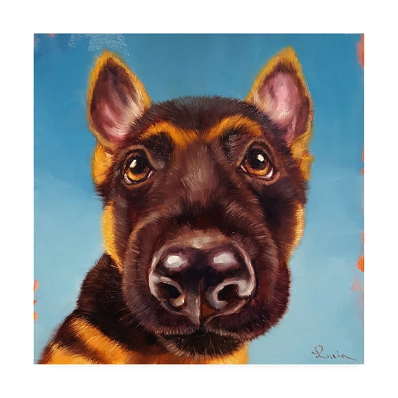 Trademark Fine Art 'Follow Your Nose 1' Canvas Art by Lucia Hefferna