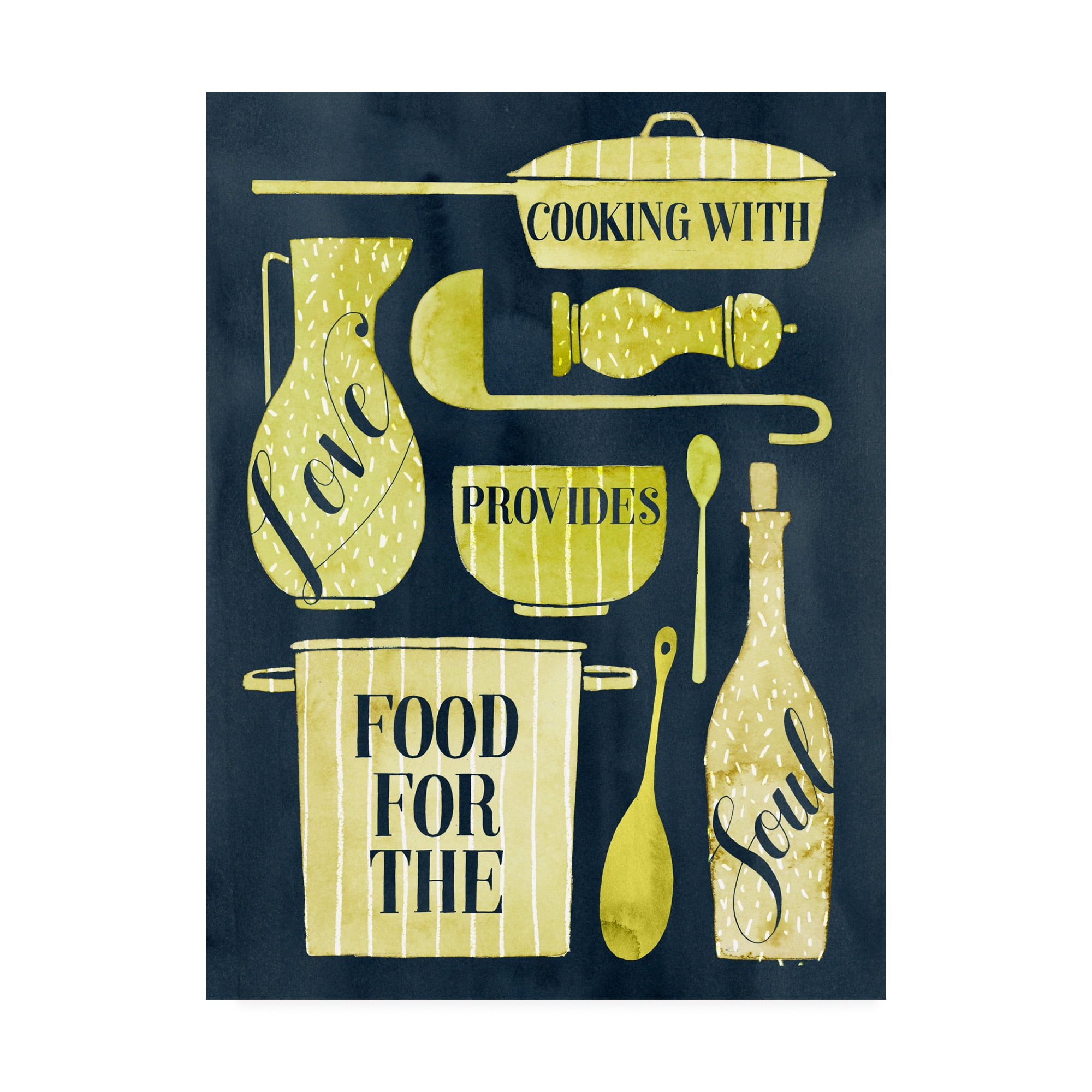 Trademark Fine Art 'Food for the Soul II' Canvas Art by Grace Popp