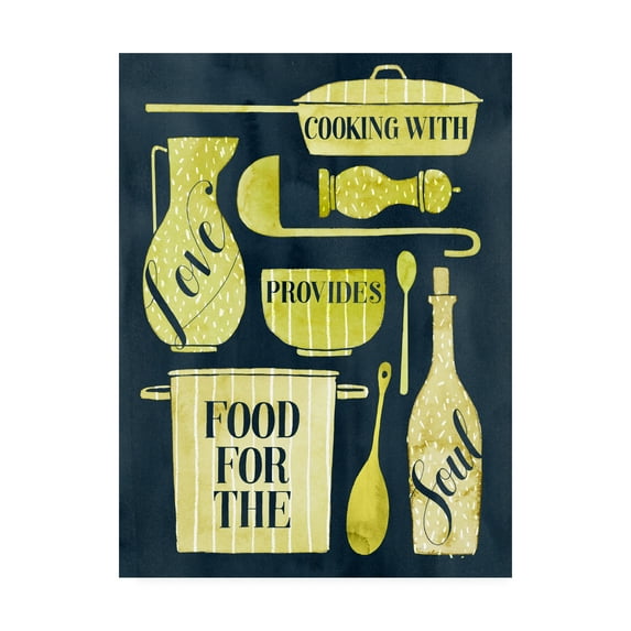 Trademark Fine Art 'Food for the Soul II' Canvas Art by Grace Popp