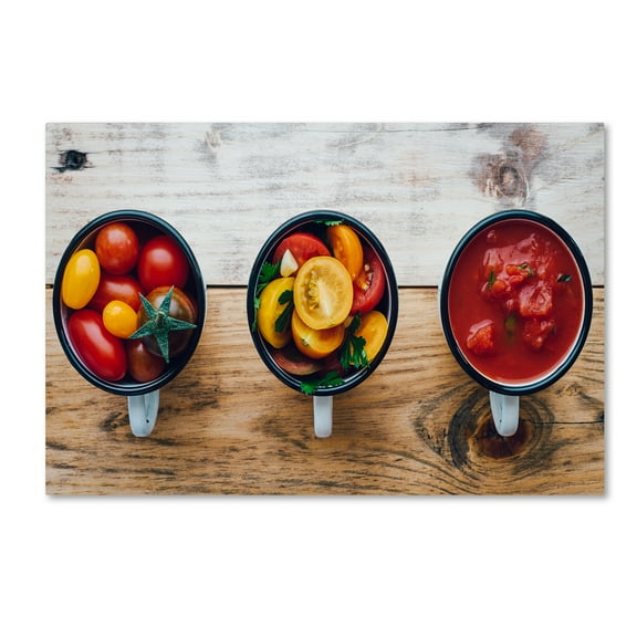 Trademark Fine Art 'Food process 2 Tomato Sauce' Canvas Art by Aleksandrova Karina