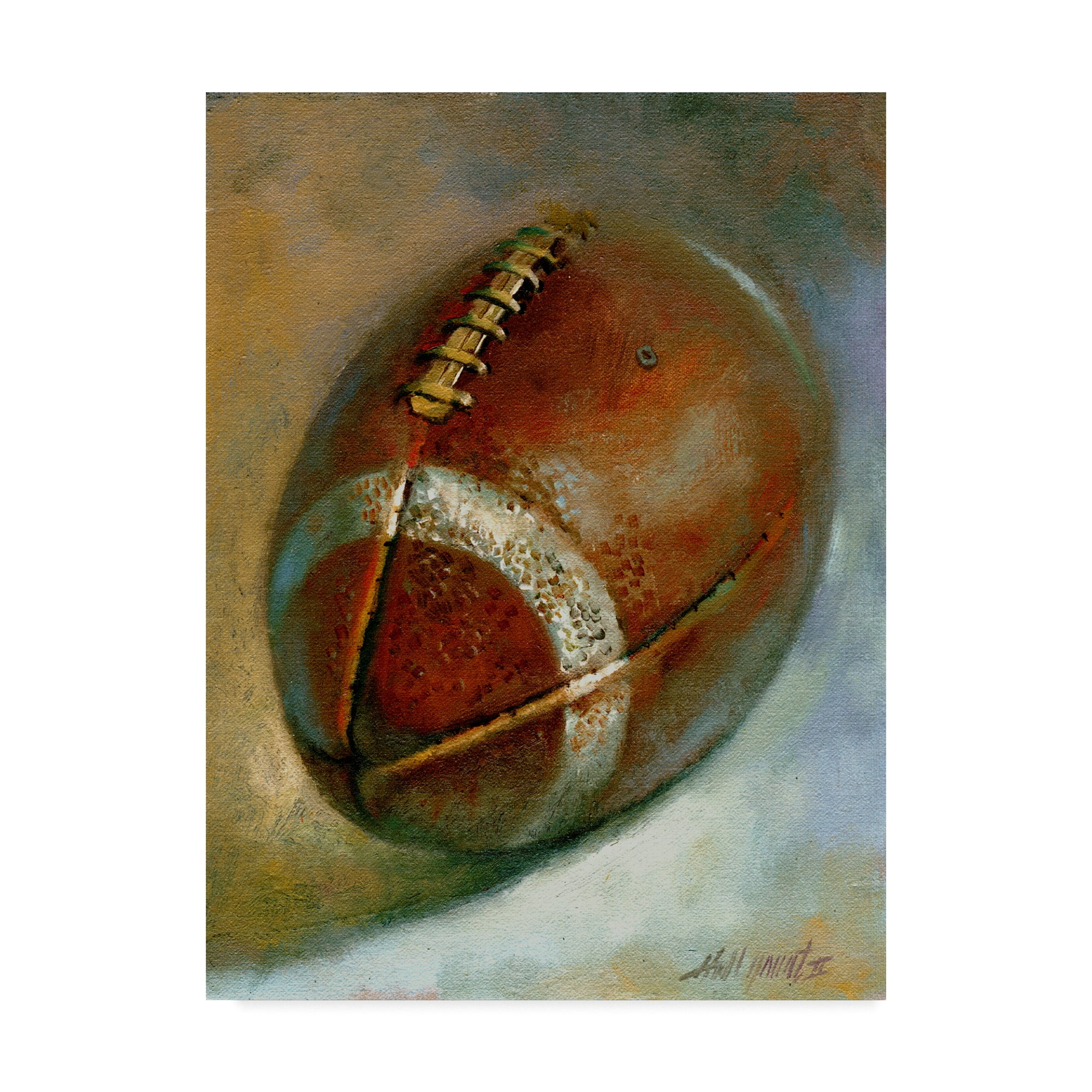 Trademark Fine Art 'Football Orange' Canvas Art by Hall Groat Ii