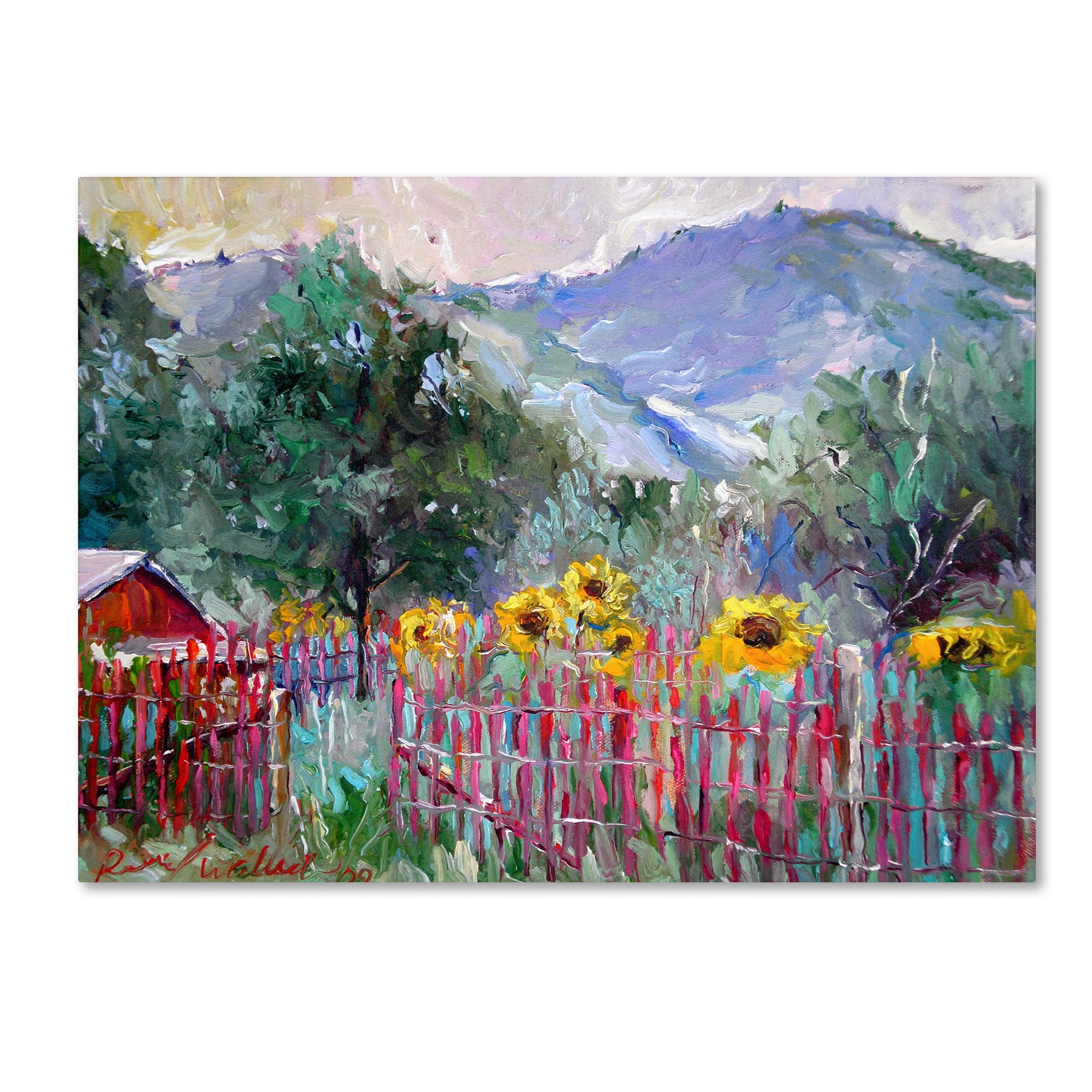 Trademark Fine Art "Foothills" Canvas Art by Richard Wallich