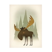 Trademark Fine Art 'Forest Moose' Canvas Art by Ryan Fowler