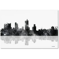 Trademark Fine Art "Fort Worth Texas Skyline BG-1" Canvas Art by Marlene Watson