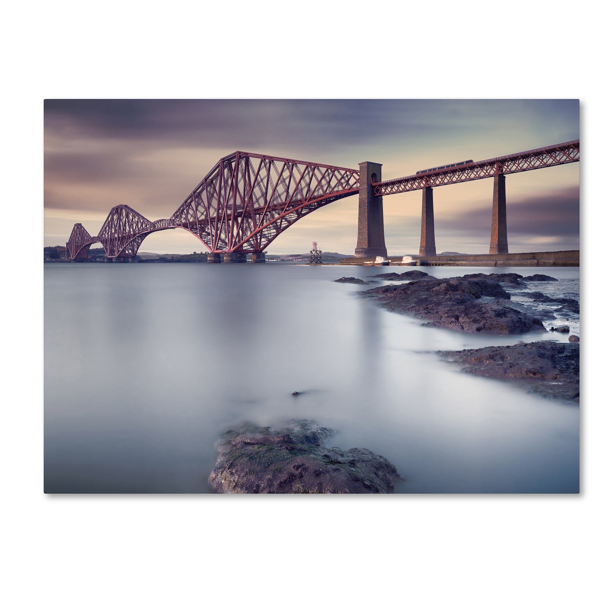 Trademark Fine Art 'Forth Rail Bridge' Canvas Art by Martin Vlasko