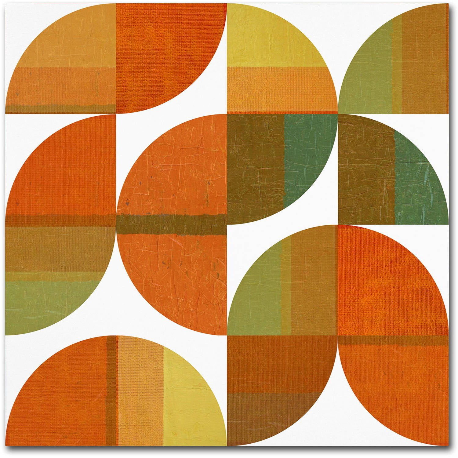 Trademark Fine Art "Four Suns Quartered 1.0" Canvas Art by Michelle Calkins