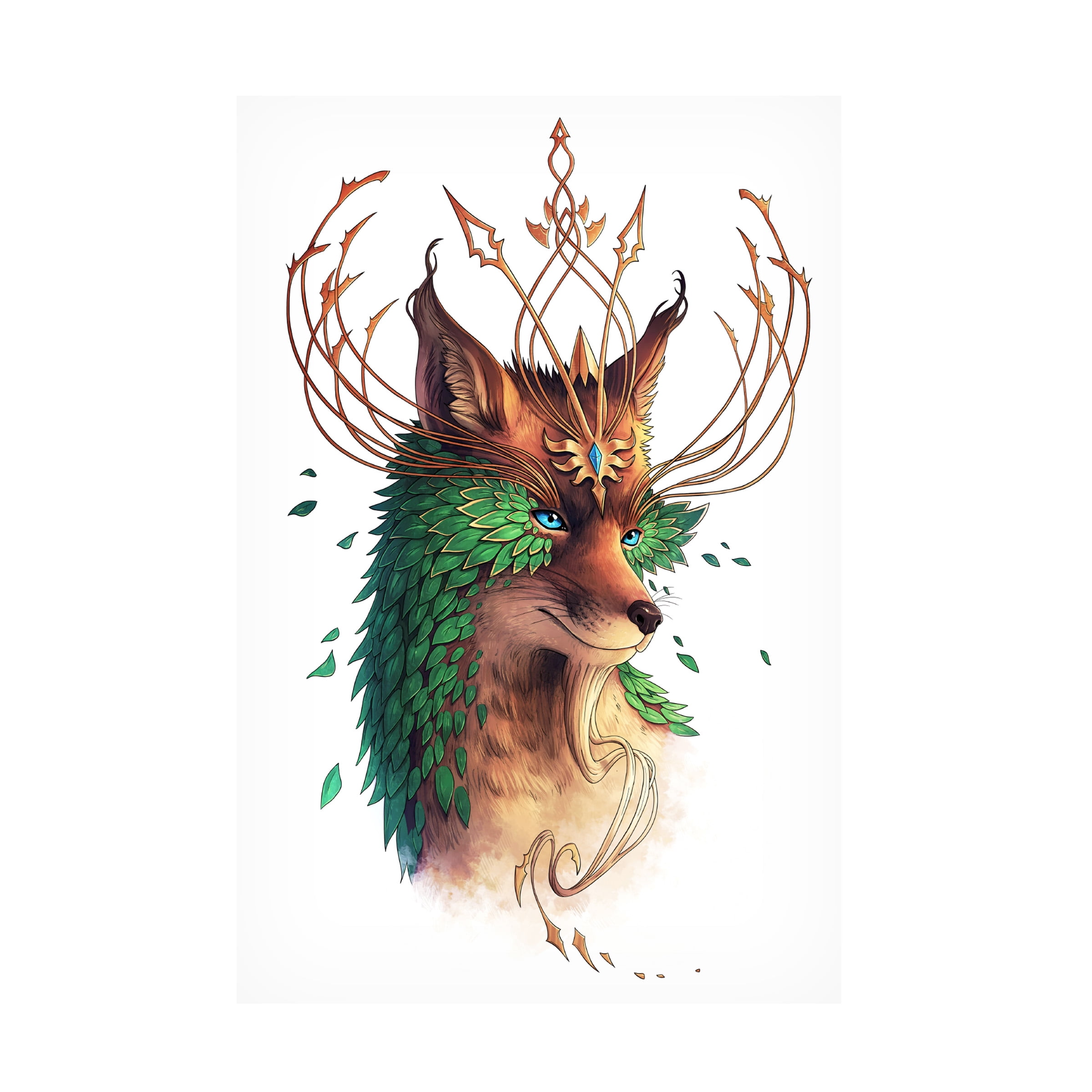 Trademark Fine Art 'Fox Colored' Canvas Art by JoJoesArt