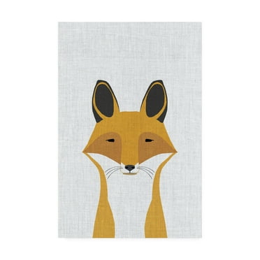 Trademark Fine Art 'Foxy' Canvas Art by Annie Bailey Art