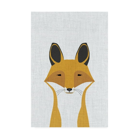 Trademark Fine Art 'Foxy' Canvas Art by Annie Bailey Art
