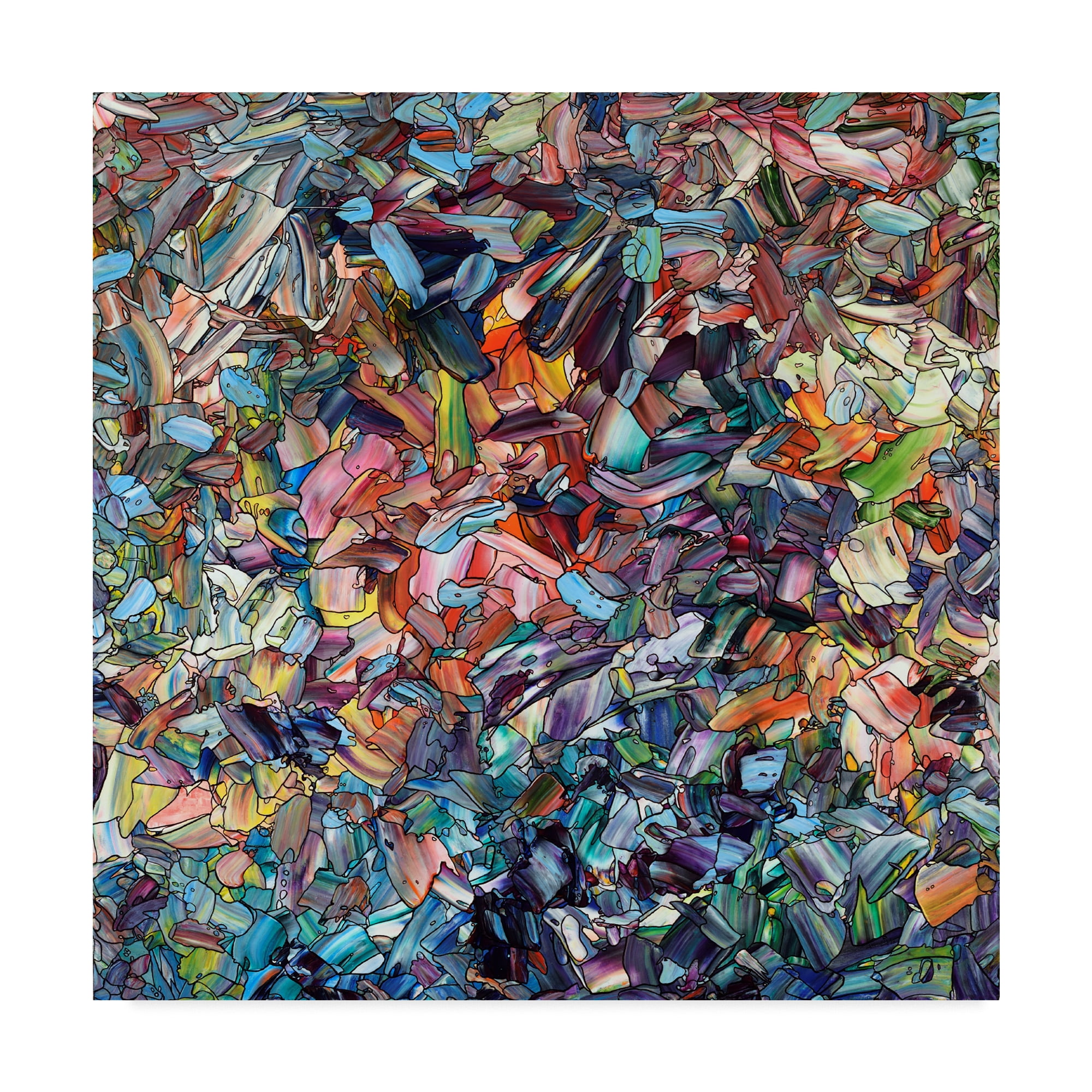 James W. Johnson Colorful Abstract Gallery-Wrapped Canvas Art