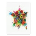 thumbnail image 1 of Trademark Fine Art 'France Map Paint Splashes' Canvas Art by Michael Tompsett, 1 of 3