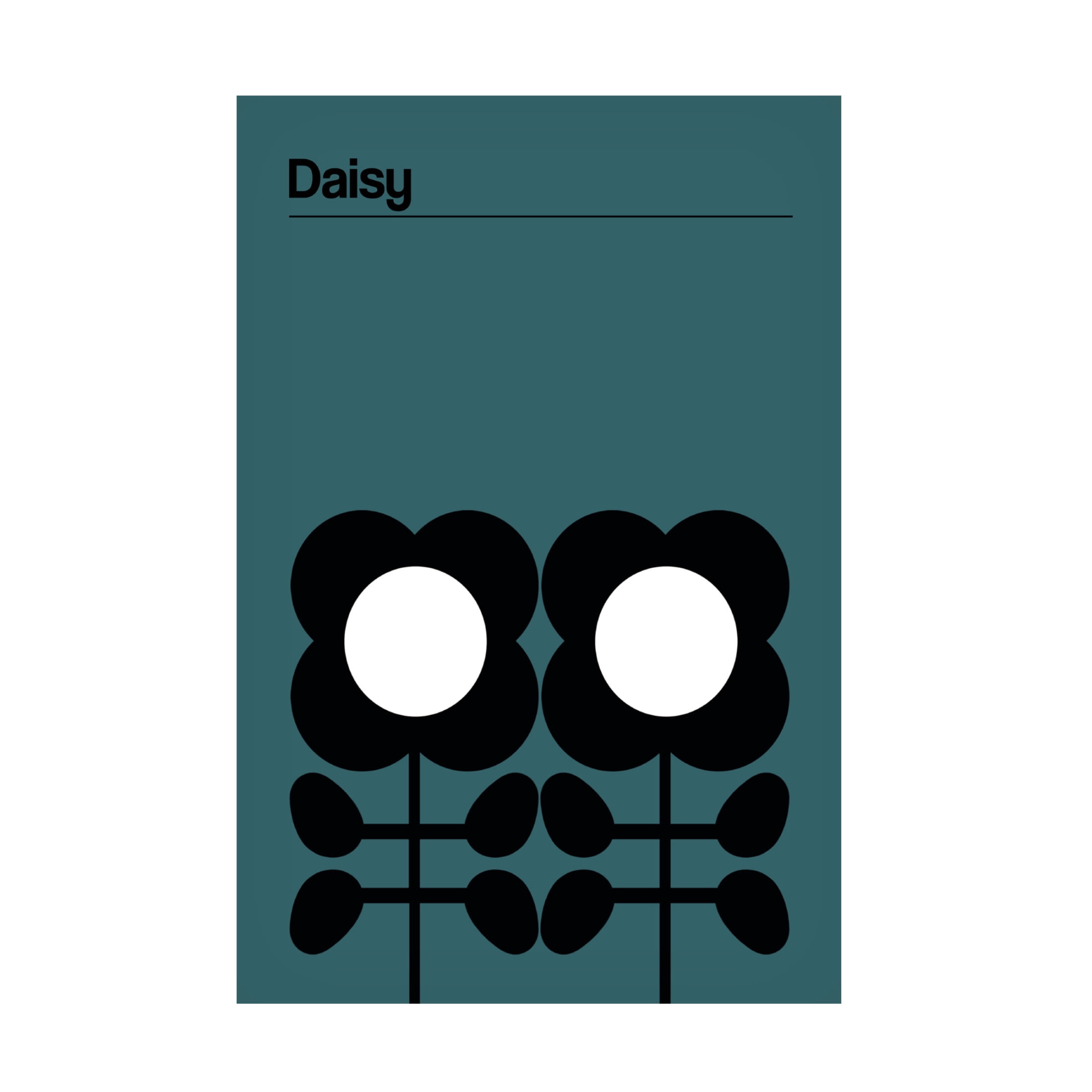 Trademark Fine Art Frances Collett  Daisy Teal Canvas Wall Art