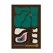 Trademark Fine Art Frances Collett  English Gardens Rainbow Brown Canvas Wall Art