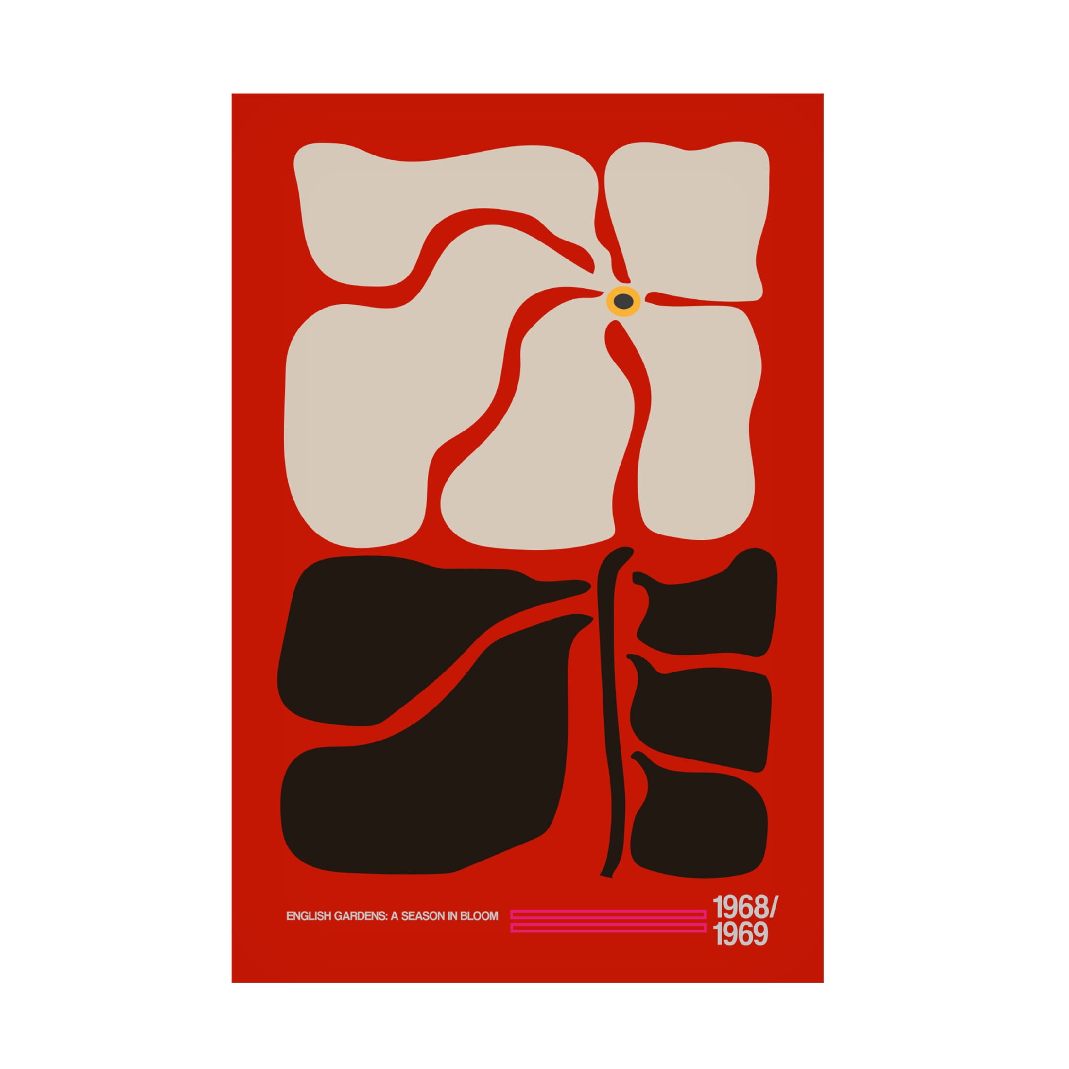Trademark Fine Art Frances Collett  English Gardens Red Canvas Wall Art