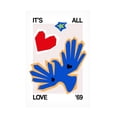thumbnail image 1 of Trademark Fine Art Frances Collett  It's All Love '69 Bird Blue Canvas Wall Art, 1 of 4