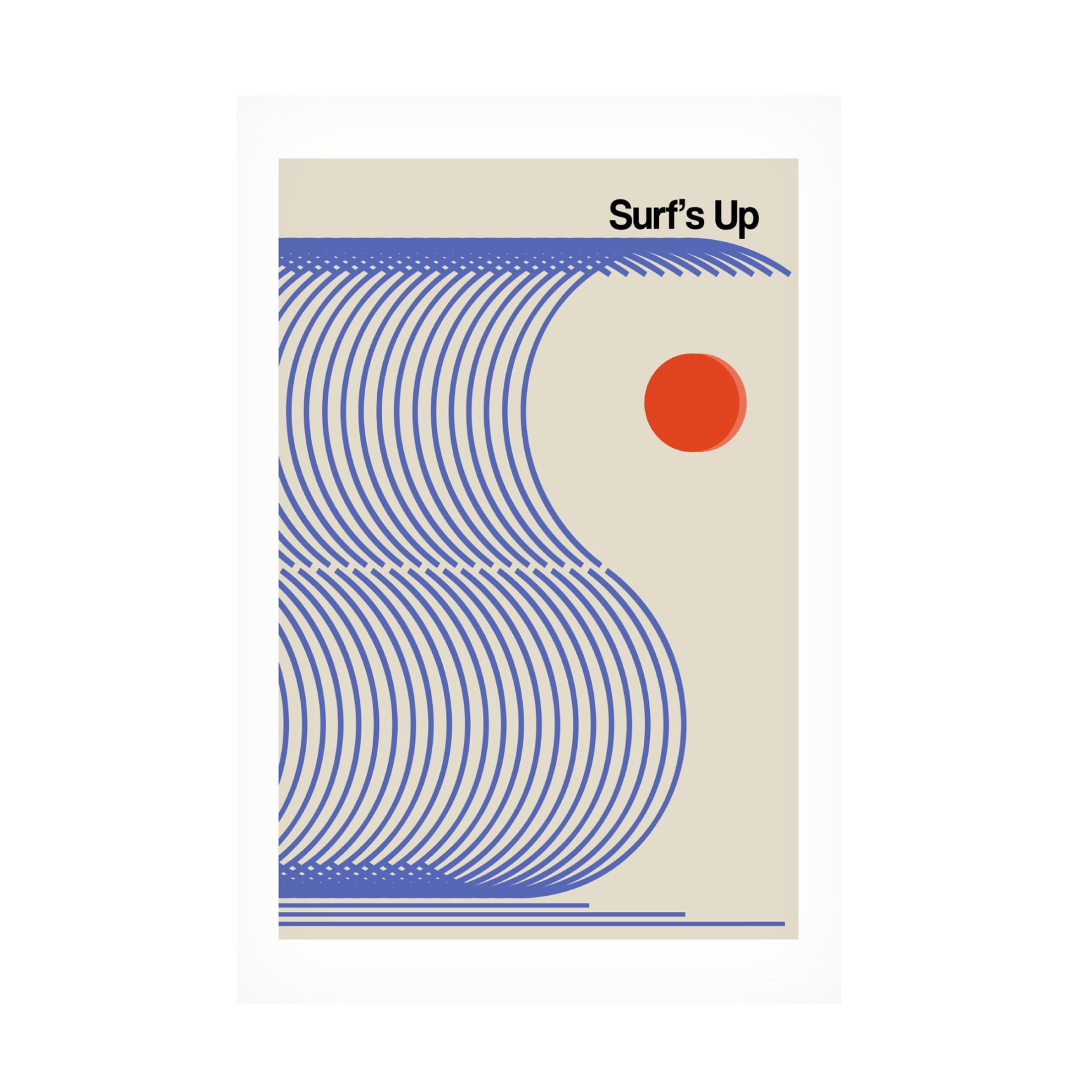 Trademark Fine Art Frances Collett Surf's Up Biscuit Blue Canvas Wall Art