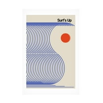 Trademark Fine Art Frances Collett Surf's Up Biscuit Blue Canvas Wall Art