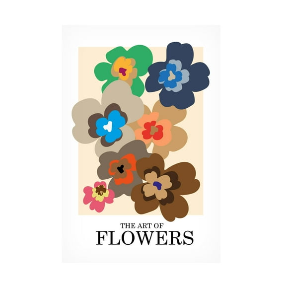 Trademark Fine Art Frances Collett The Art Of Flowers Pink Canvas Wall Art