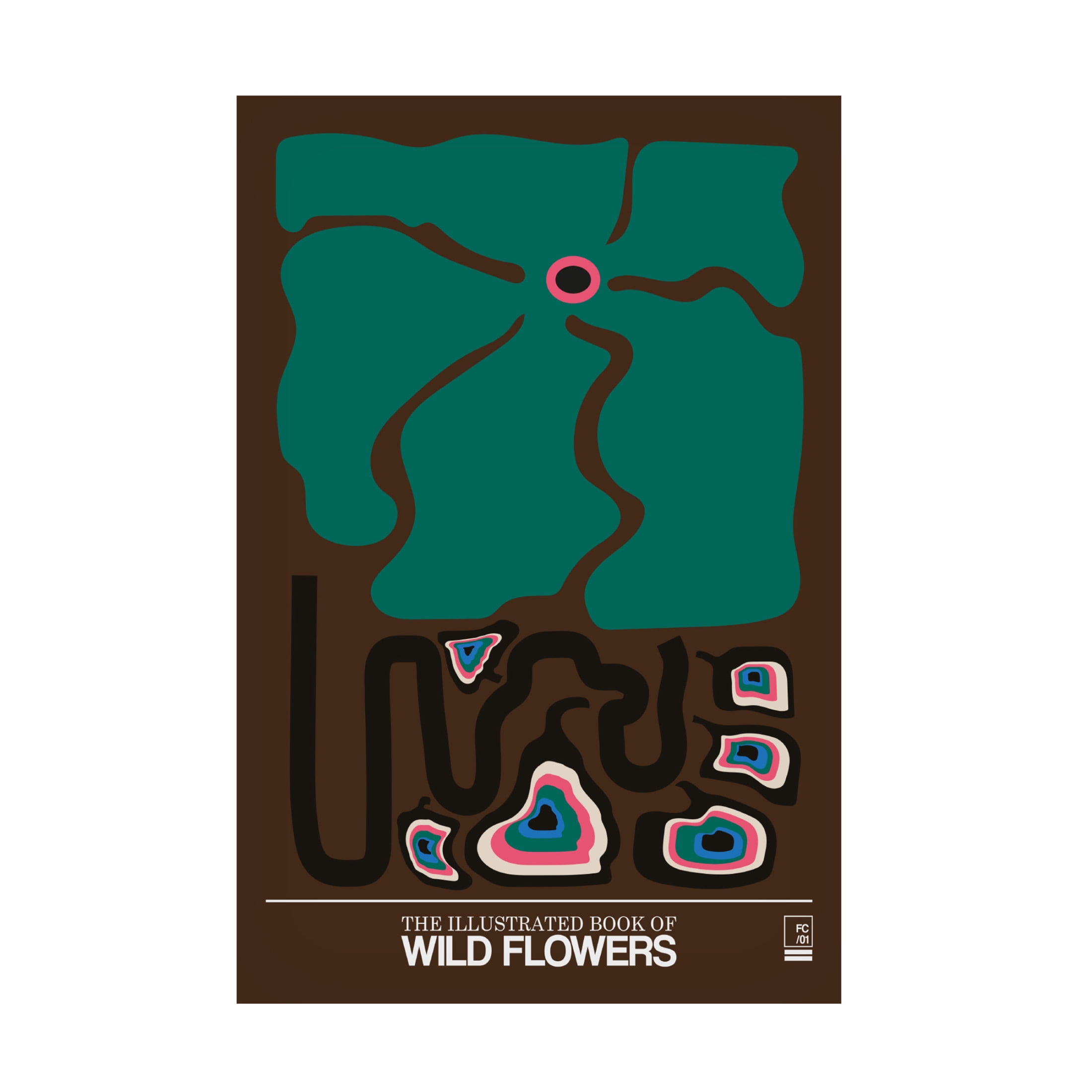 Trademark Fine Art Frances Collett The Illustrated Book Of Wild Flowers Vol.1 Brown Canvas Wall Art