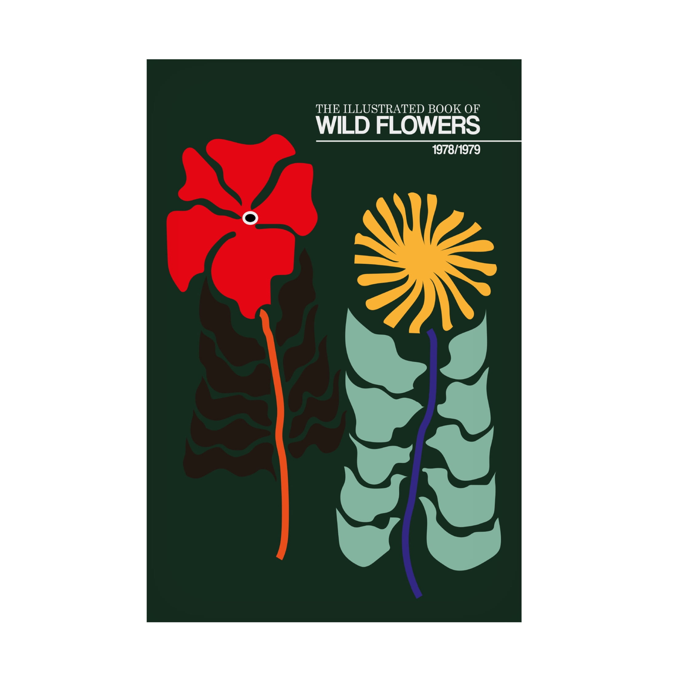 Trademark Fine Art Frances Collett  The Illustrated Book Of Wild Flowers Vol.2 Green Canvas Wall Art