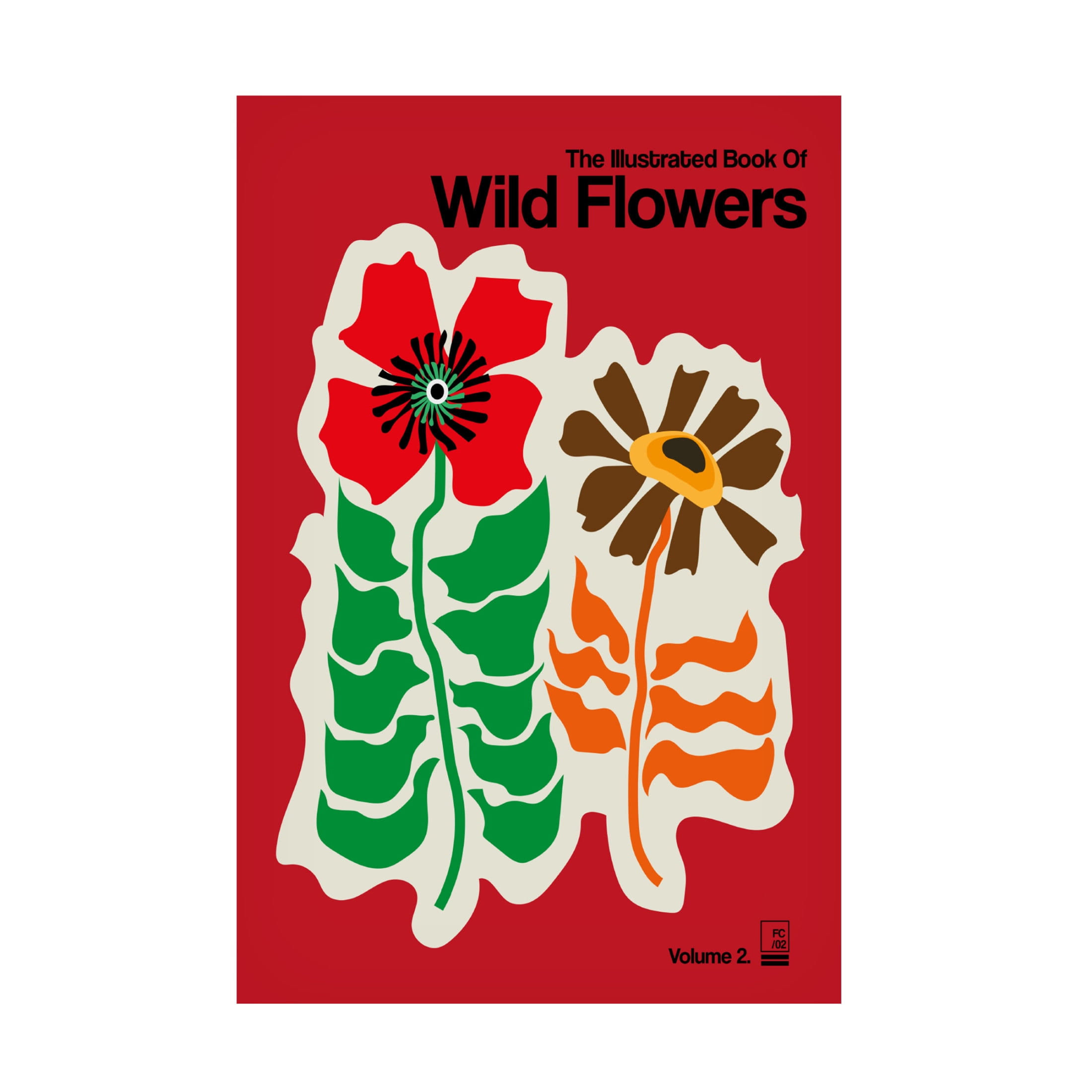 Trademark Fine Art Frances Collett  The Illustrated Book Of Wild Flowers Vol.2 Red Canvas Wall Art
