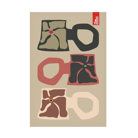 Trademark Fine Art Frances Collett Ukiyo Mug Natural Canvas Wall Art