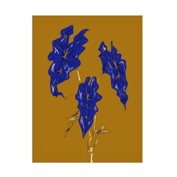 Trademark Fine Art Francesco Gulina Alocasia Polly Mustard Canvas Wall Art