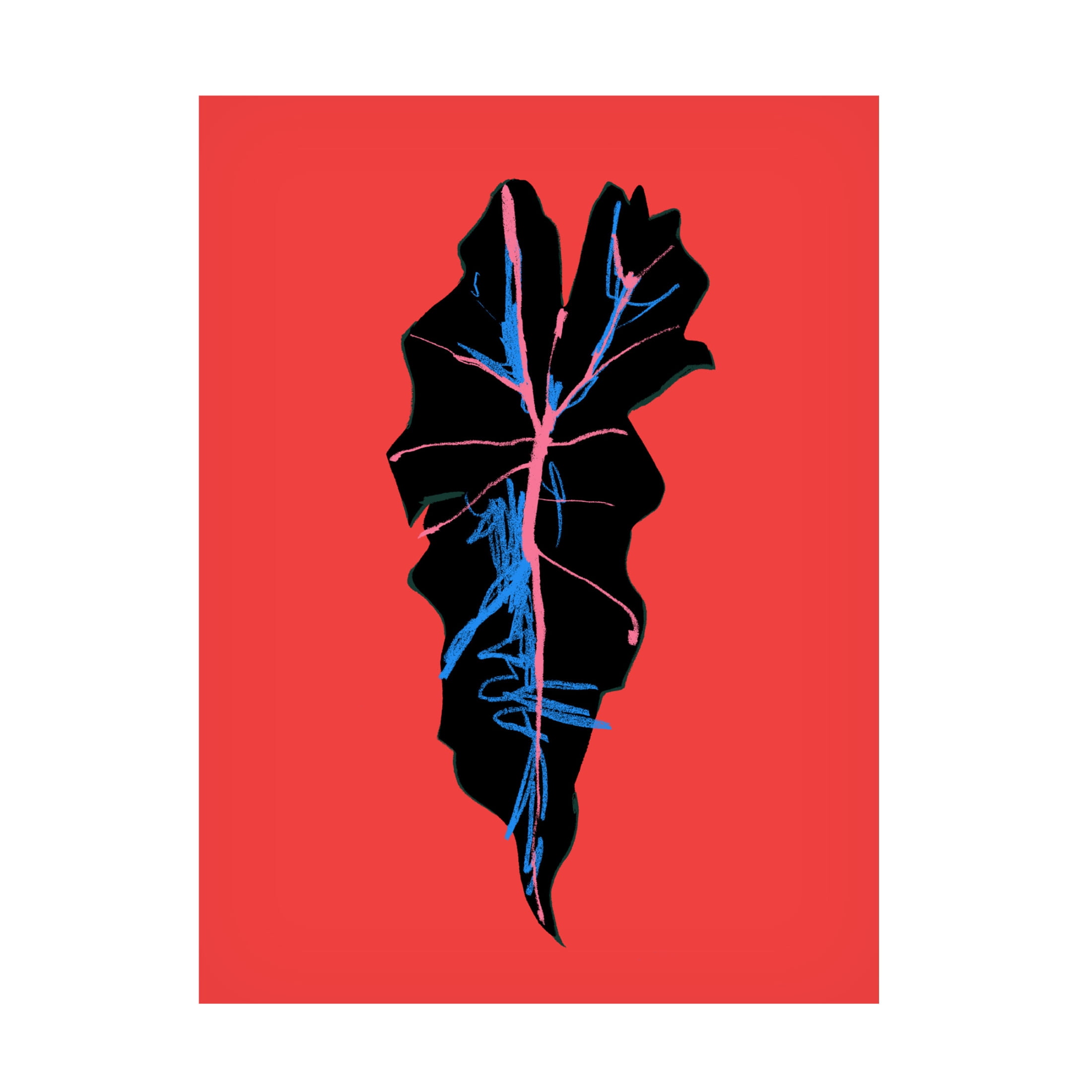 Trademark Fine Art Francesco Gulina Alocasia Polly Red Canvas Wall Art