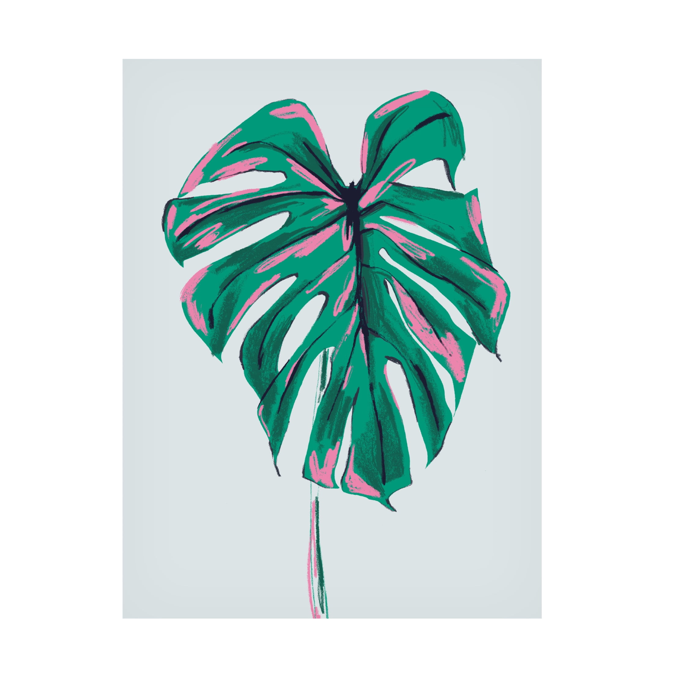 Trademark Fine Art Francesco Gulina Monstera Deliciosa Light Canvas Wall Art