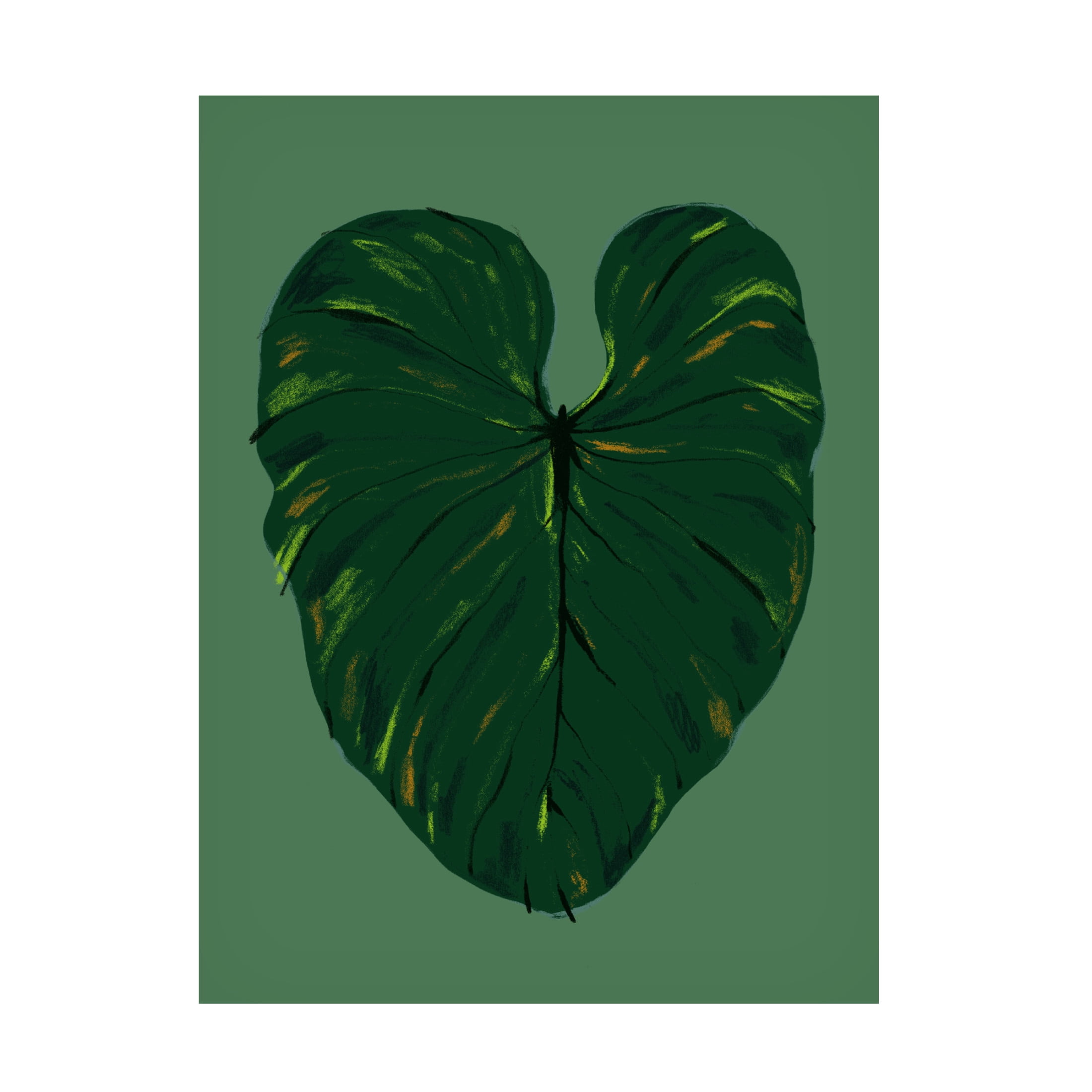Trademark Fine Art Francesco Gulina Philodendron Gloriosum Green Canvas Wall Art