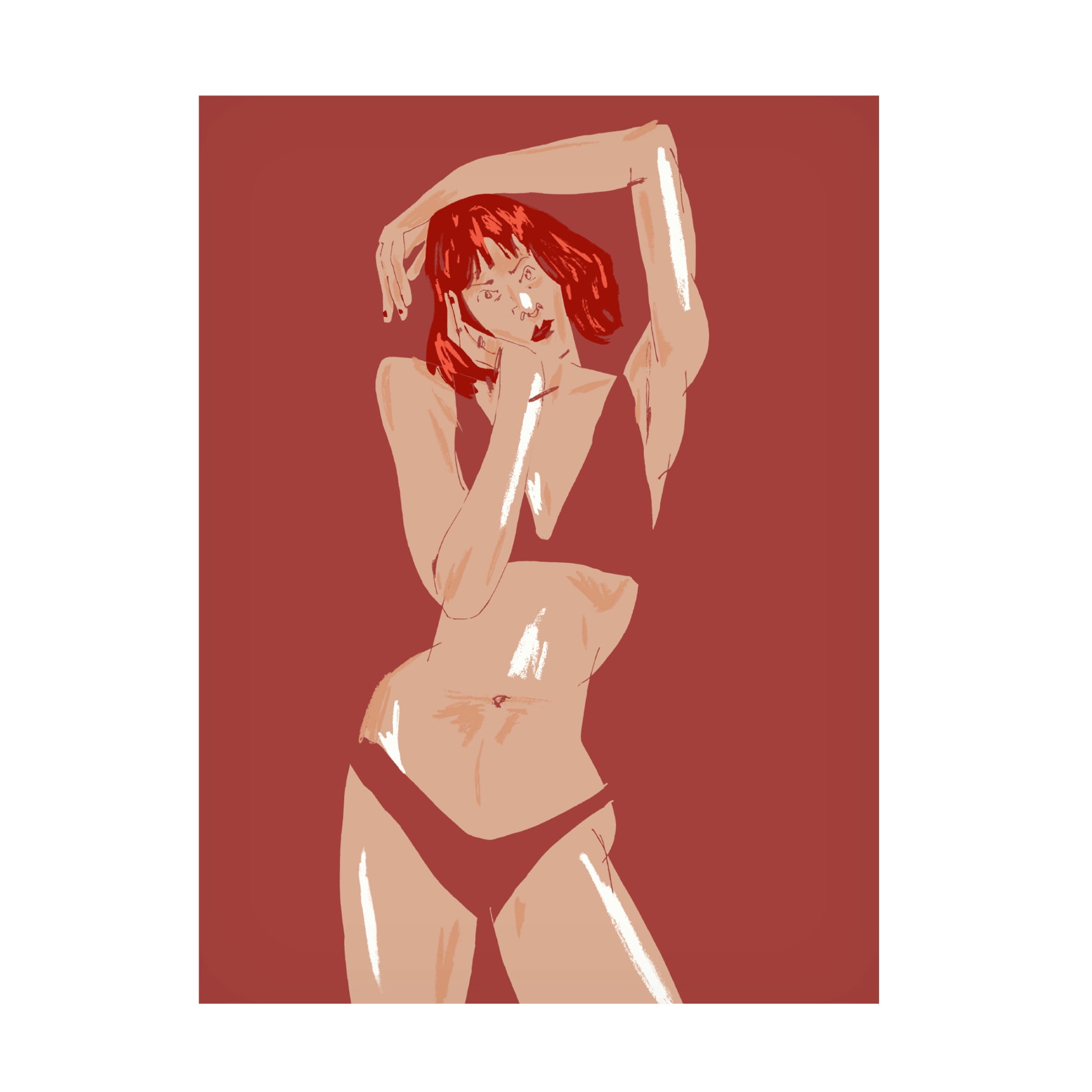 Trademark Fine Art Francesco Gulina Young Girl In Underwear Canvas Wall Art