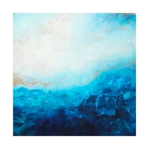 Trademark Fine Art Francoise Wattre  Blue Sea, golden Sunlight 2 Canvas Wall Art