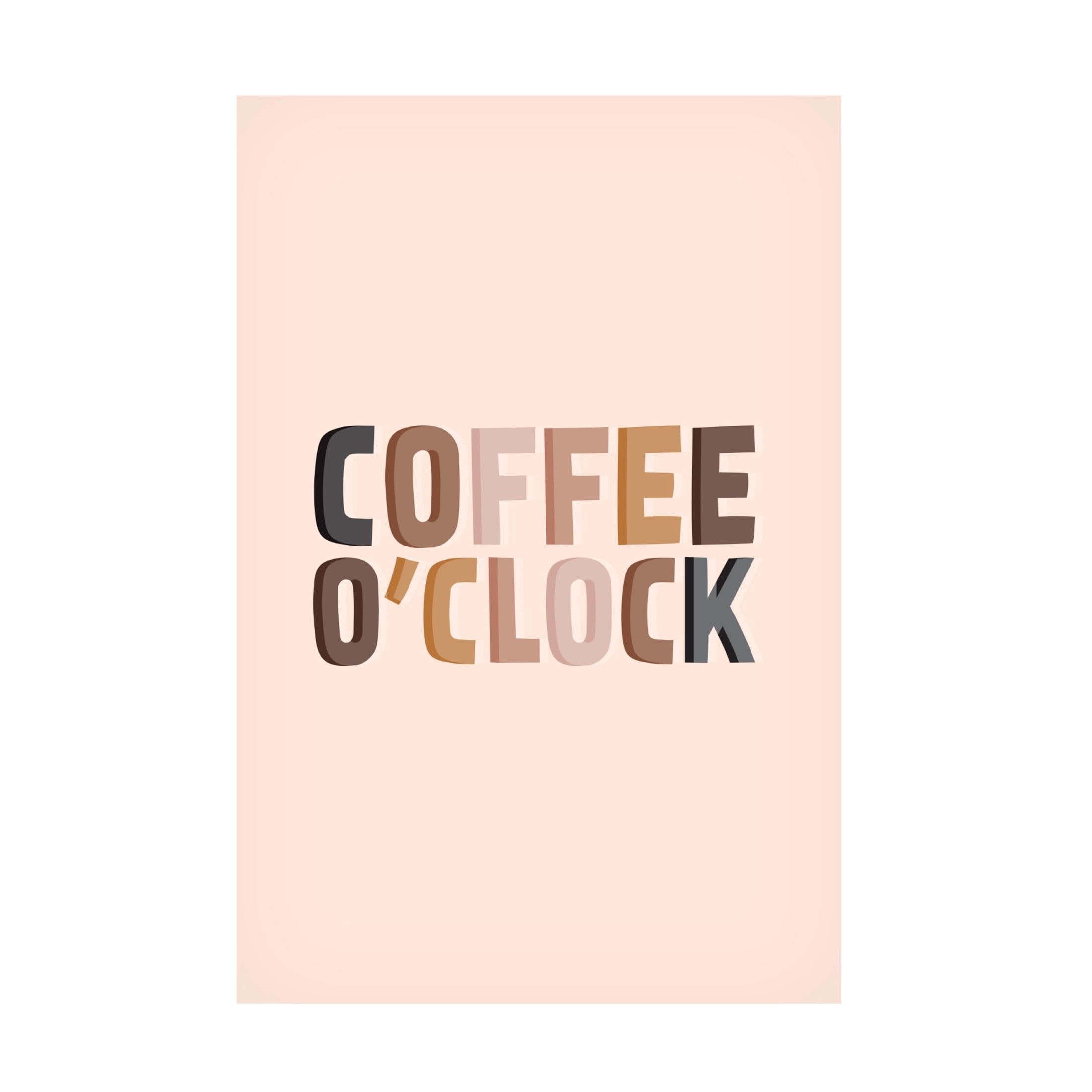 Trademark Fine Art Frankie KerrDineen Coffee O'Clock Canvas Wall Art