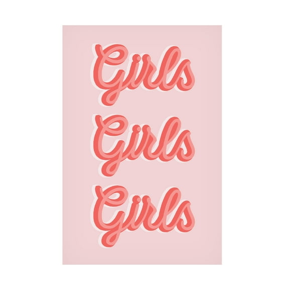 Trademark Fine Art Frankie KerrDineen Girls Girls Girls Canvas Wall Art
