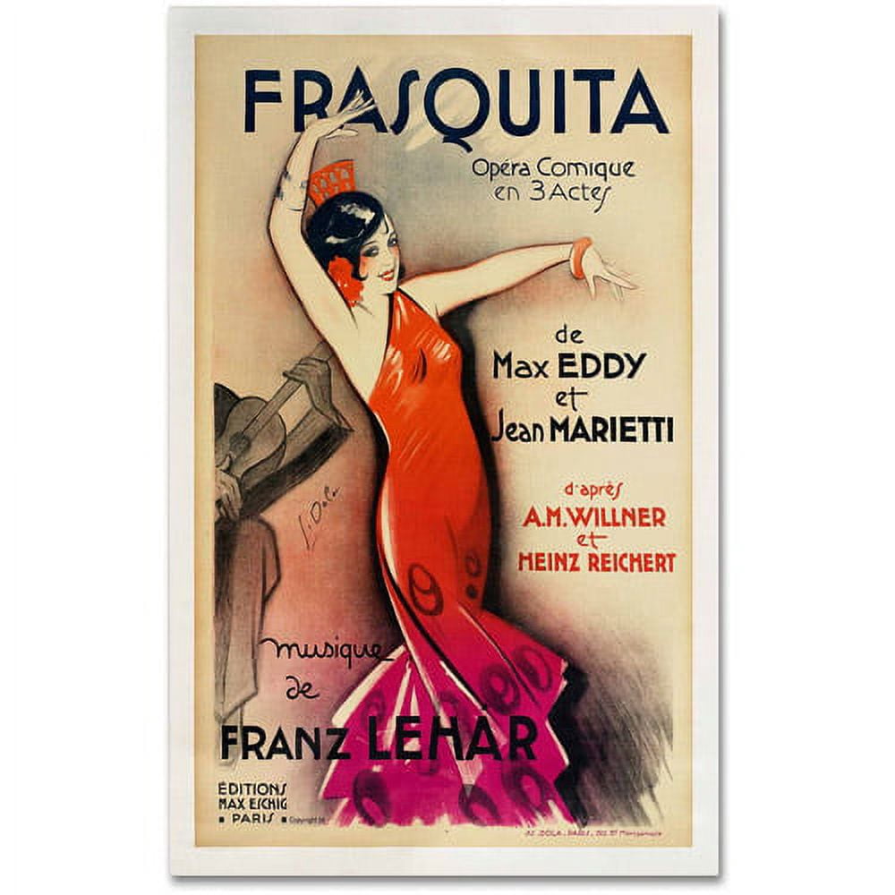 Trademark Fine Art "Frasquita" Canvas Art