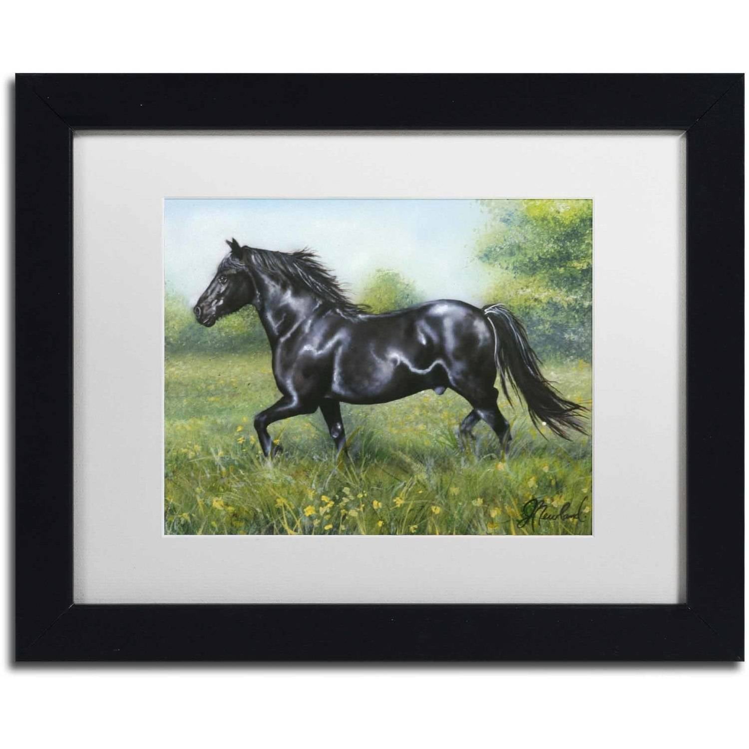 Trademark Fine Art 'Free Spirit' Canvas Art by Jenny Newland, White Matte, Black Frame