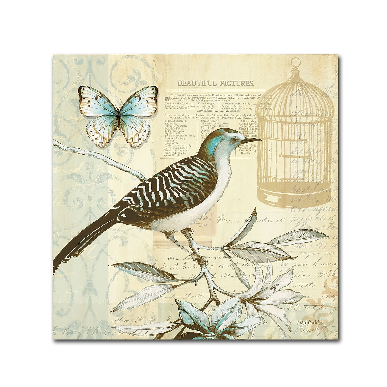 Trademark Fine Art "Freedom I" Canvas Art by Lisa Audit