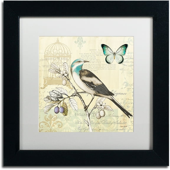 Trademark Fine Art "Freedom II" Canvas Art by Lisa Audit, White Matte, Black Frame