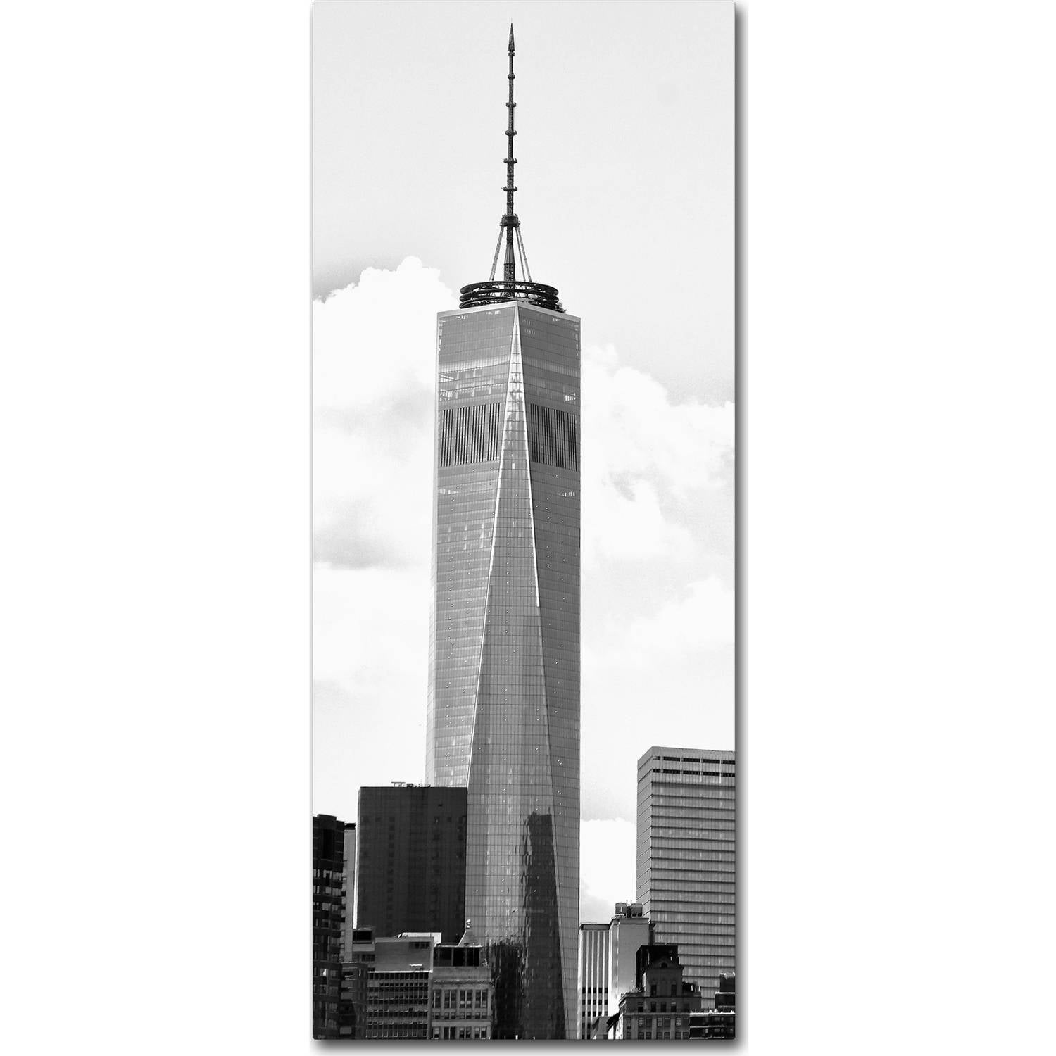 Trademark Fine Art "Freedom Tower BW" Canvas Art by CATeyes