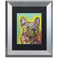 thumbnail image 1 of Trademark Fine Art "French Bulldog III" Canvas Art by Dean Russo, Black Matte, Silver Frame, 1 of 4