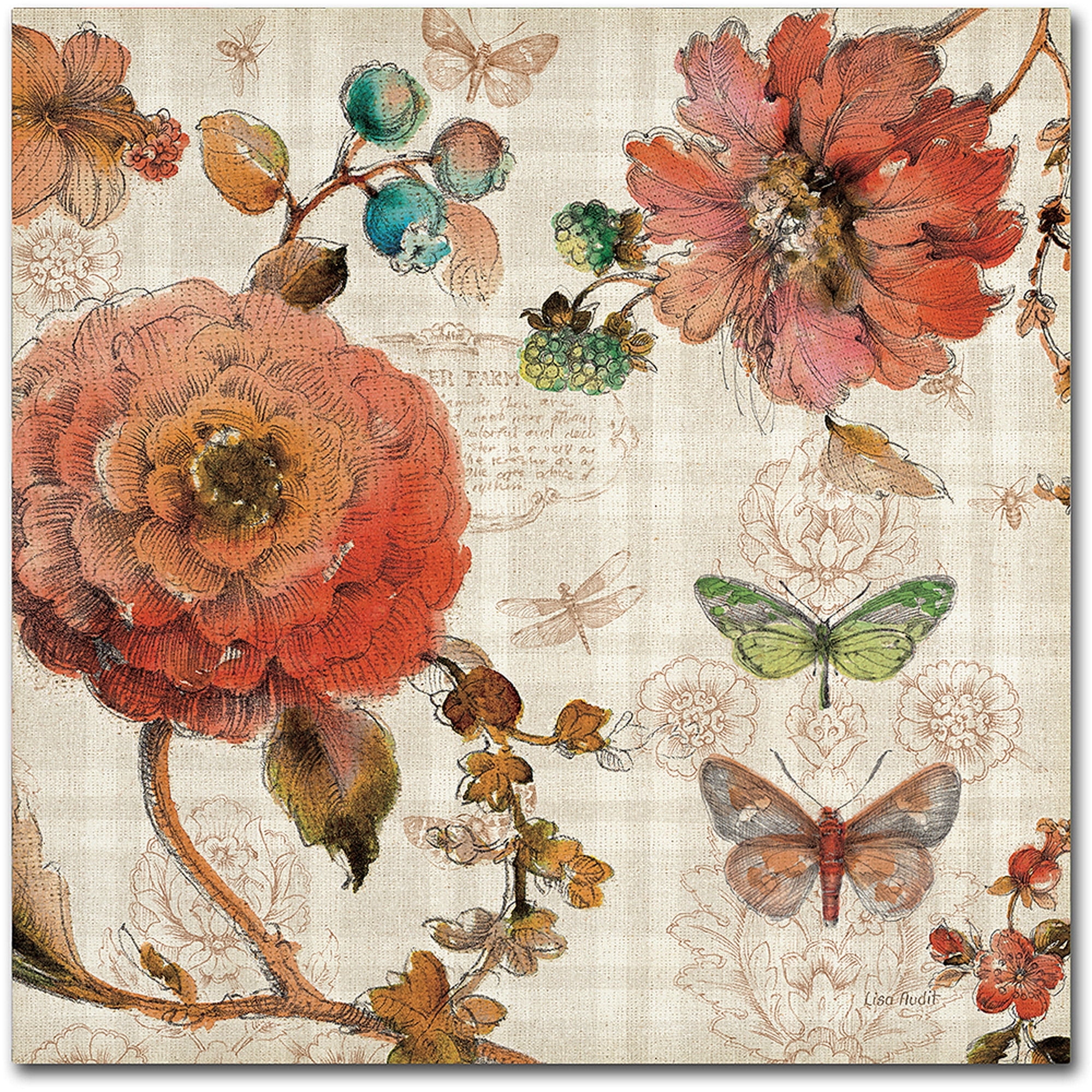 Trademark Fine Art "French Country IV" Canvas Art by Lisa Audit