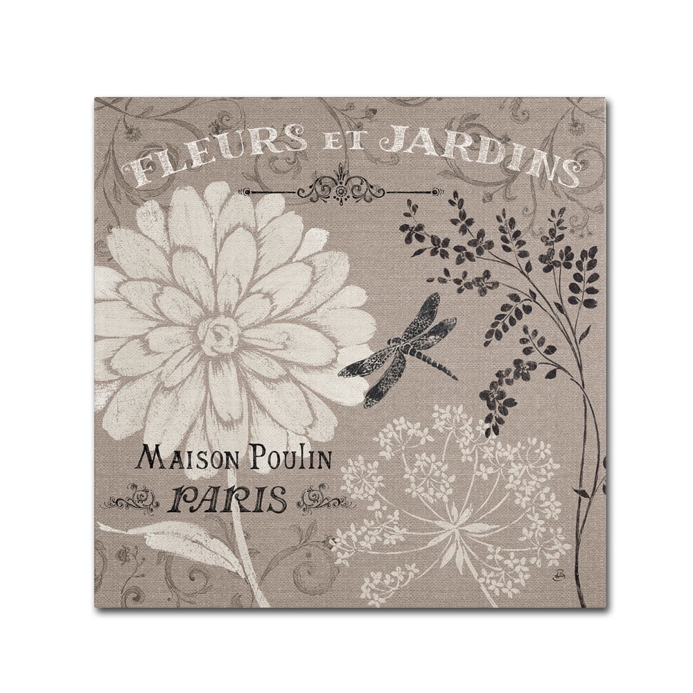 Trademark Fine Art "French Linen Garden II" Canvas Art by Daphne Brissonnet