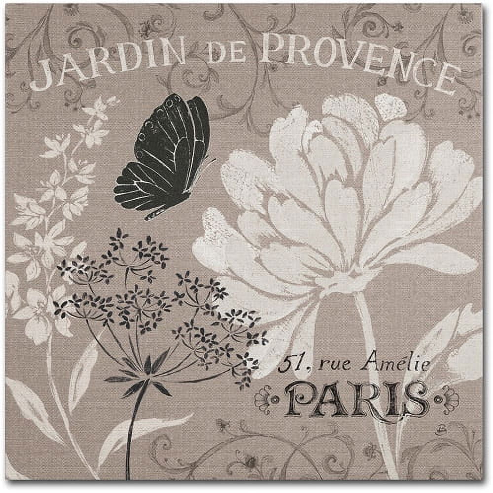 Trademark Fine Art "French Linen Garden III" Canvas Art by Daphne Brissonnet